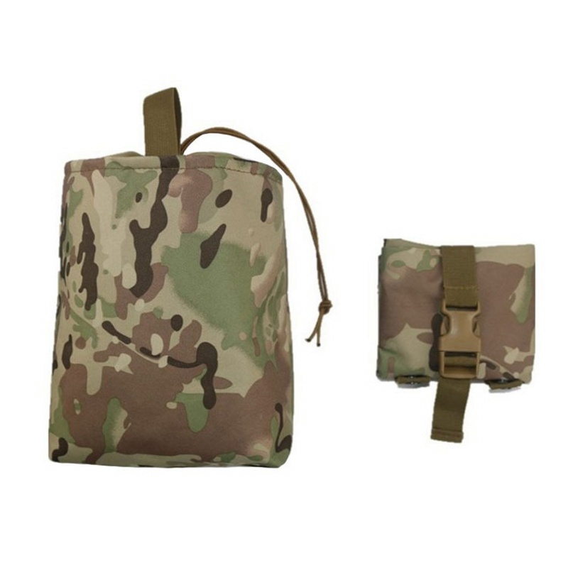 Tactical Dump Pouch Foldable Drop Bag - Foldable Tactical MOLLE Magazine Dump Drop
