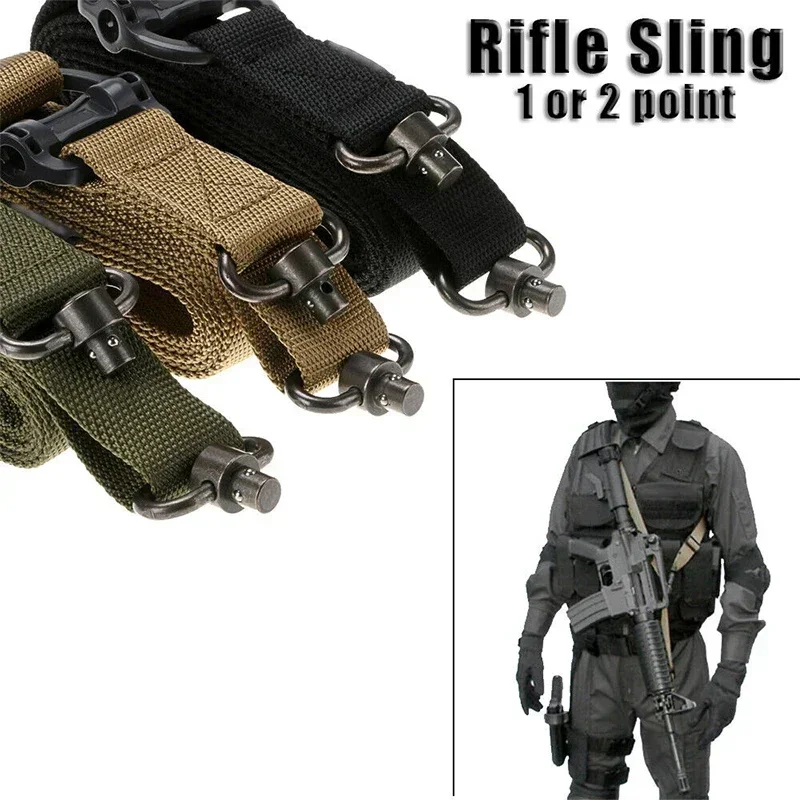 Tactical Sling 2 Point Quick Adjust Rifle - 1 Pc Adjustable MS4 Tactical Quick