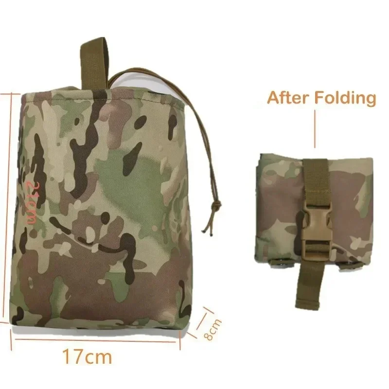Tactical Dump Pouch Foldable Drop Bag - Outdoor Tactical Foldable Retrieval Bag Dump