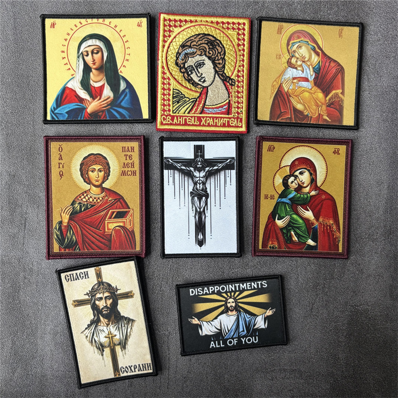Patch Morale Tactical Military Hook Loop - Tactical Jesus Military Religion Printed Patch