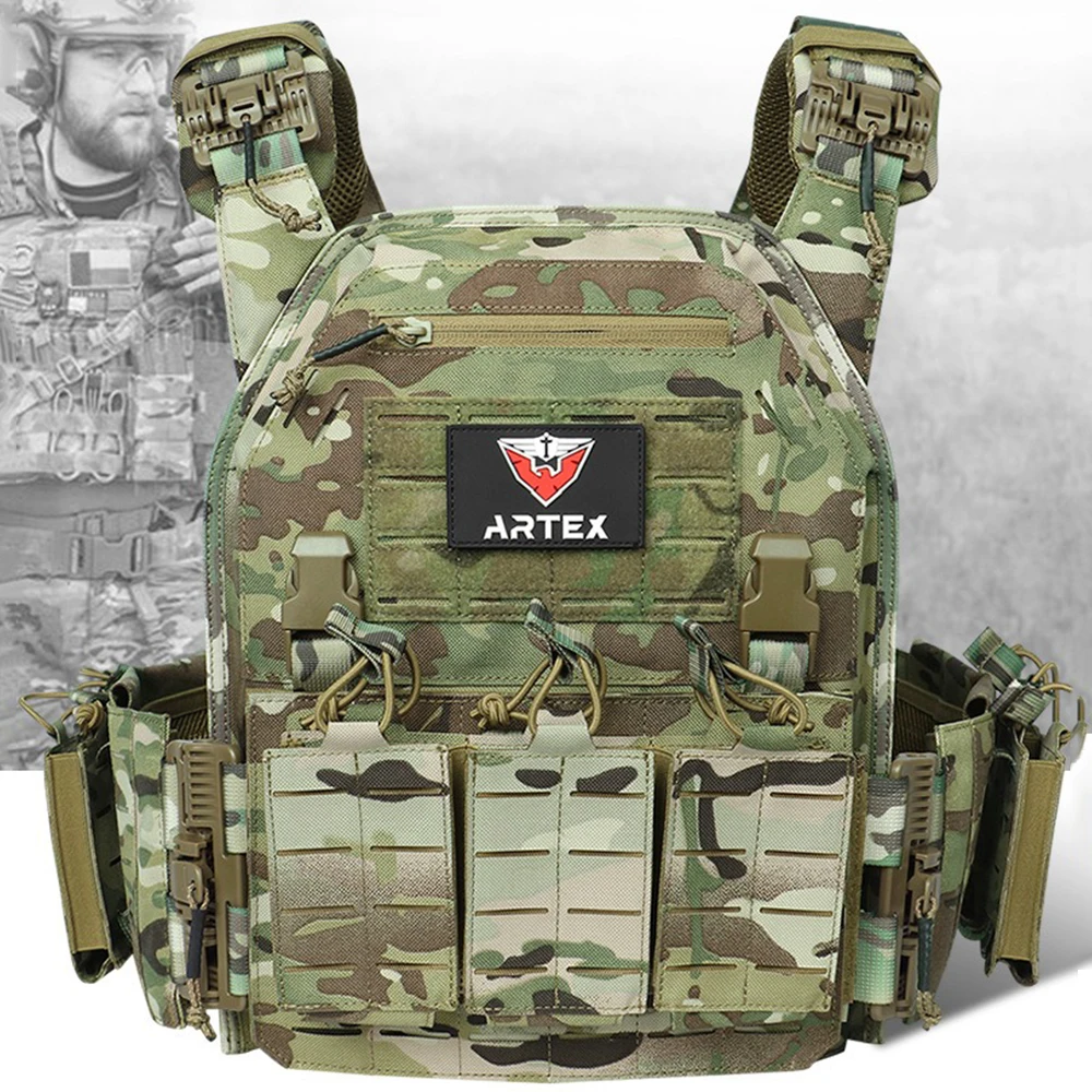 Tactical Plate Carrier Vest Quick Release - Ranger Green Plate Carrier Tactical Vest