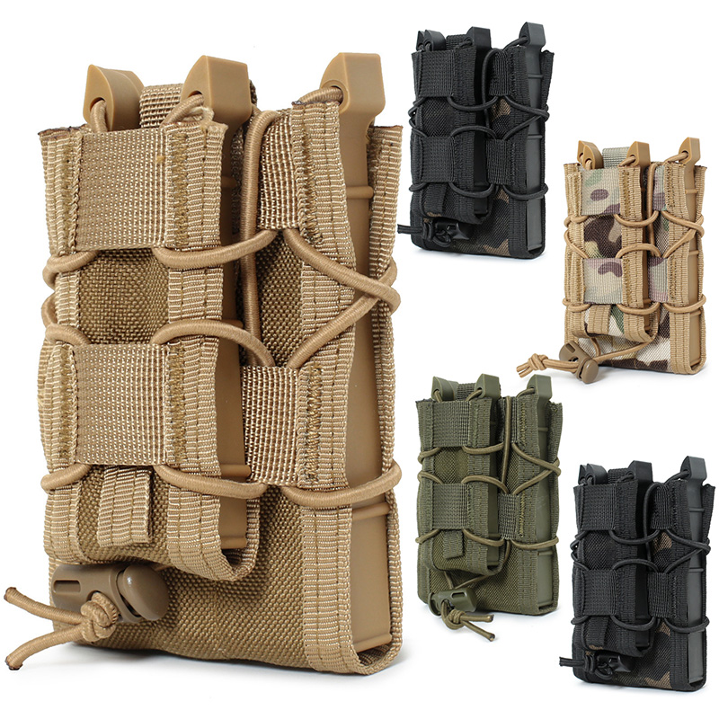 5.56 9mm Magazine Pouch  AK AR - Molle Mag Pouch Double Magazine 5.56 9Mm 评论和价格