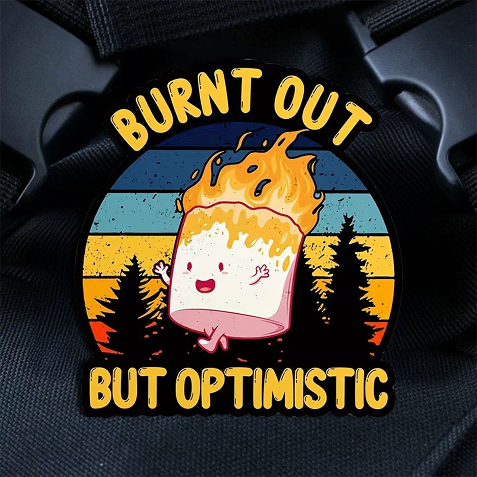 Burnt Out But Optimistic Tacti - Patch Morale Tactical Military Hook Loop 评论和价格