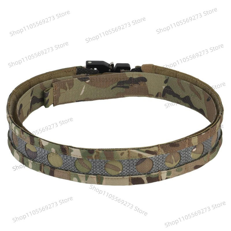 Tactical 2 Layers Combat Belt  - Tactical Combat Belt Quick Release Buckle 评论和价格