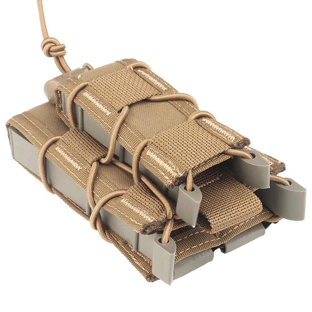 Tactical Molle 9mm 5.56 Double - Molle Mag Pouch Double Magazine 5.56 9Mm 评论和价格